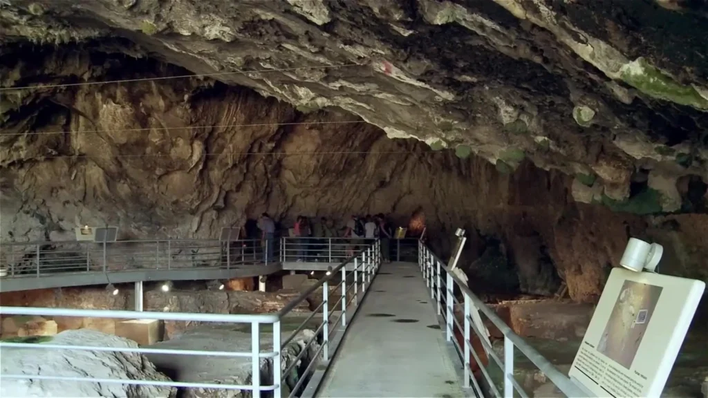 THEOPETRA CAVE ENTRANCE LIMESTONE HILL