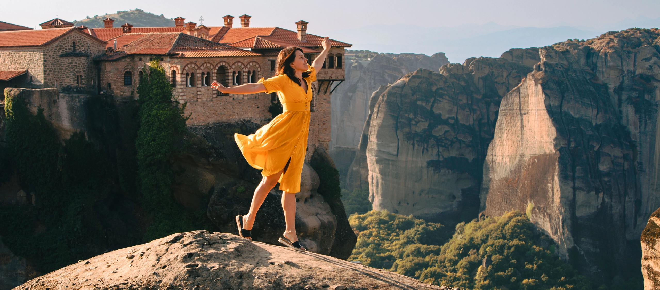 View of Varlaam Monastery in Meteora