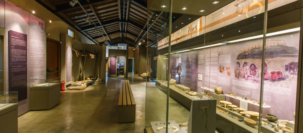 INTERACTIVE EXHIBIT THEOPETRA CAVE EDUCATION CENTER CHILDREN EXPLORING HISTORY AT THEOPETRA EDUCATION MUSEUM